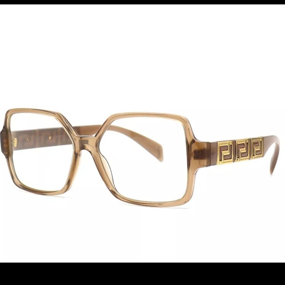 VERSACE VE3337 5403 OPAL BEIGE EYEGLASSES FRAME 53-15-140 AUTHENTIC